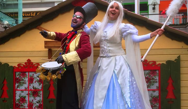 Children's Entertainment Stilt walkers at a brilliant christmas event in Dublin and Kildare