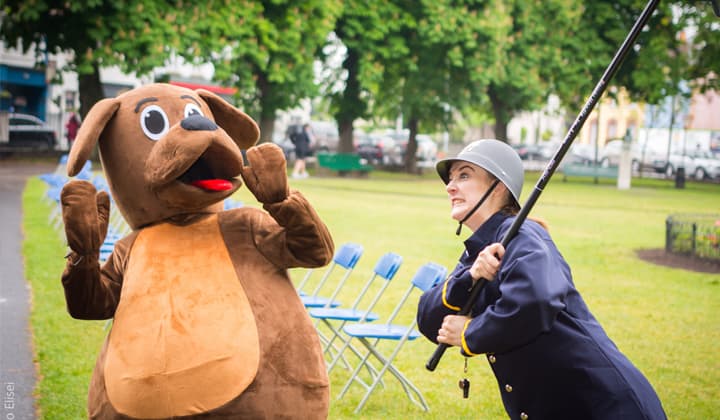 Children's entertainment at a family fun day in Dublin and Kildare