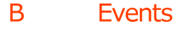 Brilliant Events logo in red and white colour